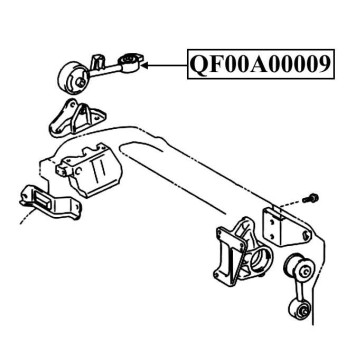 Подушка двигателя правая <b>QUATTRO FRENI QF00A00009</b>-1
