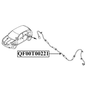 Импульсный датчик ABS <b>QUATTRO FRENI QF00T00221</b>-1