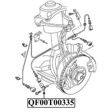 Импульсный датчик ABS <b>QUATTRO FRENI QF00T00335</b>-1