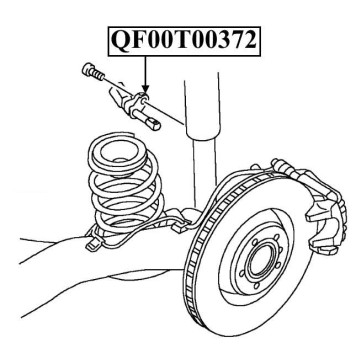Импульсный датчик ABS <b>QUATTRO FRENI QF00T00372</b>-1