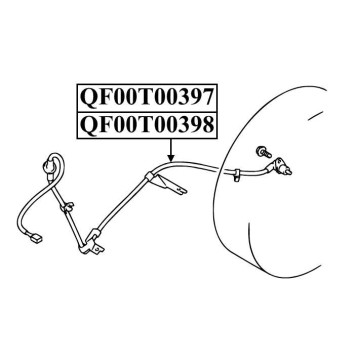 Импульсный датчик ABS <b>QUATTRO FRENI QF00T00398</b>-1