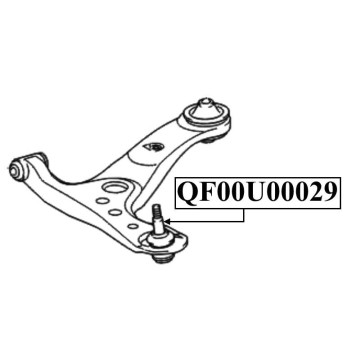 Опора шаровая переднего нижнего рычага <b>QUATTRO FRENI QF00U00029</b>