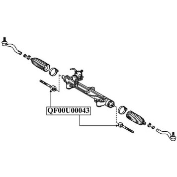 Тяга рулевая <b>QUATTRO FRENI QF00U00043</b>-1