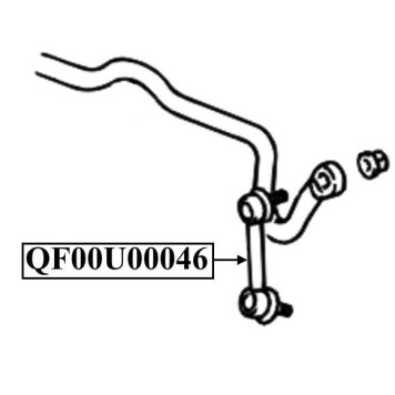 Тяга стабилизатора передняя <b>QUATTRO FRENI QF00U00046</b>-1