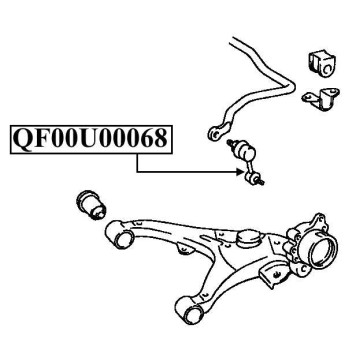 Тяга стабилизатора задняя <b>QUATTRO FRENI QF00U00068</b>-1