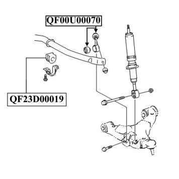 Тяга стабилизатора <b>QUATTRO FRENI QF00U00070</b>-1