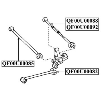 Тяга задняя продольная <b>QUATTRO FRENI QF00U00082</b>-1