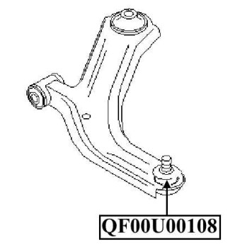 Опора шаровая переднего нижнего рычага <b>QUATTRO FRENI QF00U00108</b>-1