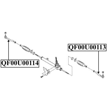 Наконечник рулевой левый <b>QUATTRO FRENI QF00U00113</b>-1