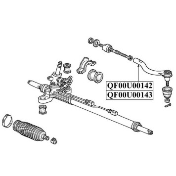 Наконечник рулевой правый <b>QUATTRO FRENI QF00U00143</b>-2
