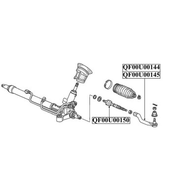 Наконечник рулевой левый <b>QUATTRO FRENI QF00U00144</b>-2