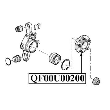 Ступица задняя <b>QUATTRO FRENI QF00U00200</b>-2
