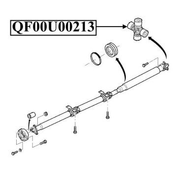 Крестовина карданного вала 30.2X94 <b>QUATTRO FRENI QF00U00213</b>-2
