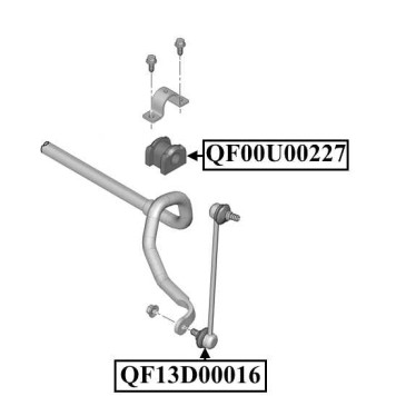 Втулка переднего стабилизатора D26 <b>QUATTRO FRENI QF00U00227</b>-2