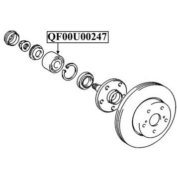 Подшипник ступичный передний 32X72X45 <b>QUATTRO FRENI QF00U00247</b>-2