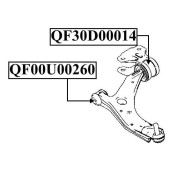 Сайленблок передний переднего рычага <b>QUATTRO FRENI QF00U00260</b>