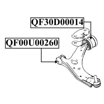 Сайленблок передний переднего рычага <b>QUATTRO FRENI QF00U00260</b>