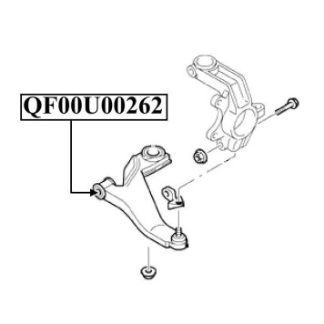 Сайленблок передний переднего рычага <b>QUATTRO FRENI QF00U00262</b>-1