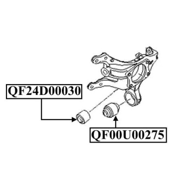 Сайленблок задней цапфы <b>QUATTRO FRENI QF00U00275</b>-1