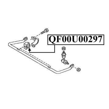 Втулка заднего стабилизатора D16 <b>QUATTRO FRENI QF00U00297</b>-2