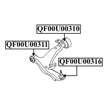 Пыльник опоры шаровой нижнего рычага <b>QUATTRO FRENI QF00U00316</b>-1