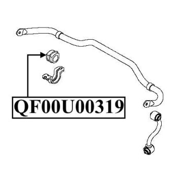 Втулка заднего стабилизатора D18 <b>QUATTRO FRENI QF00U00319</b>-2