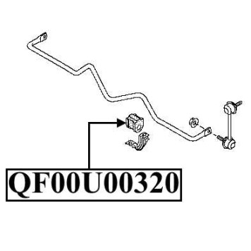 Втулка заднего стабилизатора D26 <b>QUATTRO FRENI QF00U00320</b>-2