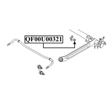 Втулка заднего стабилизатора D22 <b>QUATTRO FRENI QF00U00321</b>-2