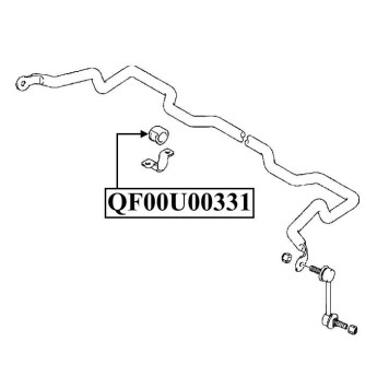 Втулка переднего стабилизатора <b>QUATTRO FRENI QF00U00331</b>-2