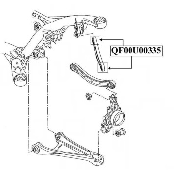 Сайлентблок задней подвески (комплект) <b>QUATTRO FRENI QF00U00335</b>-1
