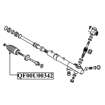Пыльник рулевой рейки <b>QUATTRO FRENI QF00U00342</b>-1