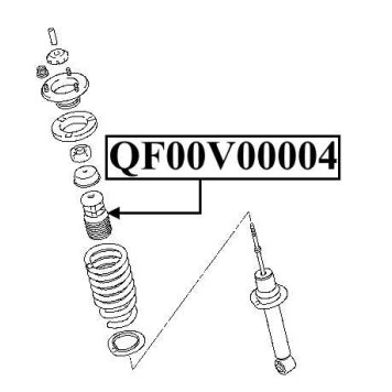 Пыльник переднего амортизатора <b>QUATTRO FRENI QF00V00004</b>-1