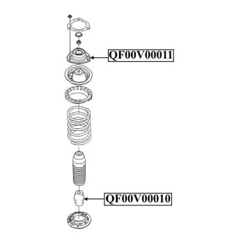 Опора заднего амортизатора <b>QUATTRO FRENI QF00V00011</b>-2