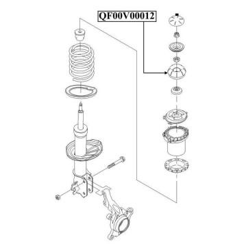 Опора переднего амортизатора <b>QUATTRO FRENI QF00V00012</b>-2