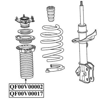 Пыльник амортизатора FR RH <b>QUATTRO FRENI QF00V00017</b>-1
