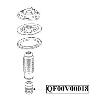 Отбойник переднего амортизатора <b>QUATTRO FRENI QF00V00018</b>