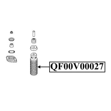 Пыльник заднего амортизатора <b>QUATTRO FRENI QF00V00027</b>-1