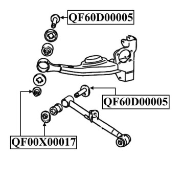 Гайка с эксцентриком <b>QUATTRO FRENI QF00X00017</b>-2