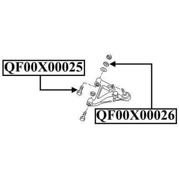 Болт с эксцентриком <b>QUATTRO FRENI QF00X00025</b>-2