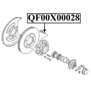 Шпилька колесная <b>QUATTRO FRENI QF00X00028</b>-2