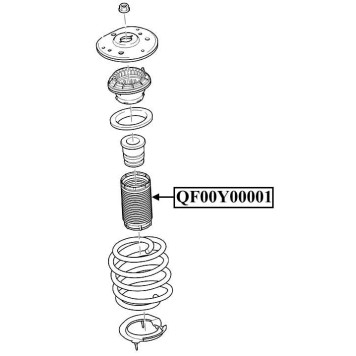 Пыльник амортизатора переднего <b>QUATTRO FRENI QF00Y00001</b>-2