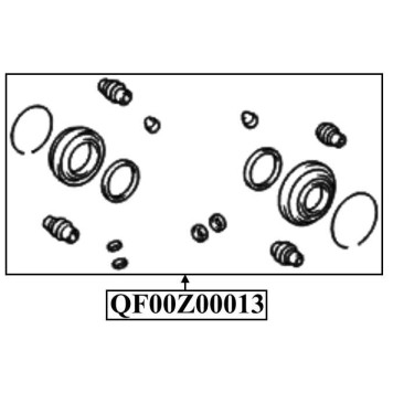 Ремкомплект суппорта тормозного переднего <b>QUATTRO FRENI QF00Z00013</b>-2