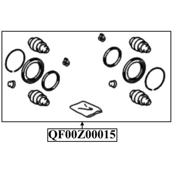 Ремкомплект суппорта тормозного переднего <b>QUATTRO FRENI QF00Z00015</b>-2