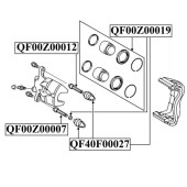 Ремкомплект суппорта тормозного переднего <b>QUATTRO FRENI QF00Z00019</b>