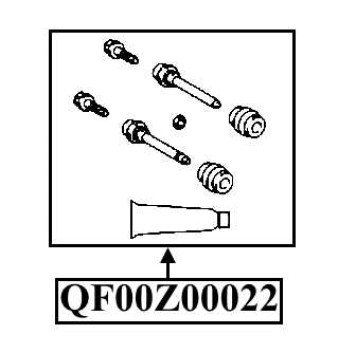 Ремкомплект суппорта тормозного заднего <b>QUATTRO FRENI QF00Z00022</b>-1