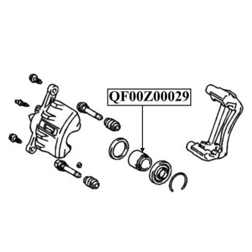 Поршень суппорта тормозного переднего <b>QUATTRO FRENI QF00Z00029</b>-2