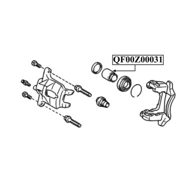 Поршень суппорта тормозного переднего <b>QUATTRO FRENI QF00Z00031</b>-2
