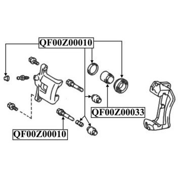 Поршень суппорта тормозного заднего <b>QUATTRO FRENI QF00Z00033</b>-2