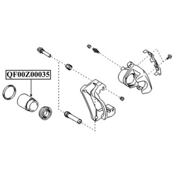 Поршень суппорта тормозного заднего <b>QUATTRO FRENI QF00Z00035</b>-2