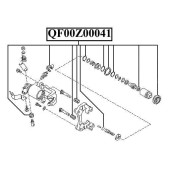 Ремкомплект суппорта тормозного заднего <b>QUATTRO FRENI QF00Z00041</b>